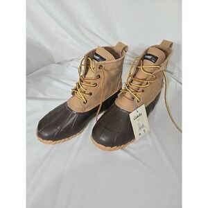 Cabelas Duck Boots Steel Shank Leather Lace Up -Mens size 9 - NWT